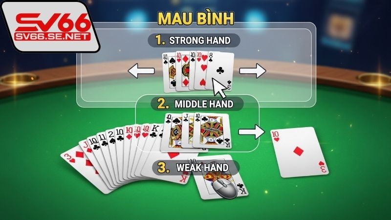 Cách sắp xếp bài Mậu Binh chuẩn xác dễ thắng lợi 5 Nguyên tắc trong cách sắp xếp bài Mậu Binh